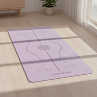 Extra Wide Exercise Mat with Alignment Lines Non-Slip Exercise Mat with Bag Cushioned Thick for Beginners