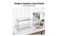 2-Tier Cosmetic Shelf adaptable 2-Tier Organizer Multifunctional for Desktop
