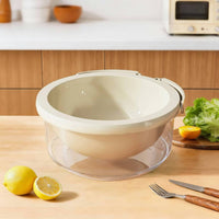 Double Layer Drain Basket Versatile 2 in 1 Colander and Bowl Set Large Capacity Fruit and Vegetable Washing Basket