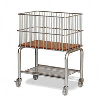 Two-Tier Storage Cart Rolling Cart Laundry Basket Heavy-Duty for Washroom