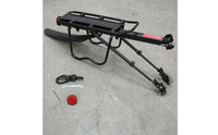 Quick Release Rear Bike Rack with Reflector Reflective Rear Bike Rack Sturdy Long-Lasting for Touring, Outdoor Cycling