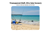 Thickened Body Transparent Watercraft Heavy-Duty 2-Person Inflatable Kayak Portable Inflatable Boat Puncture-Resistant for Outdoor Enthusiasts, Beginners, Fishing Trips, Rivers, Vacations, Beaches