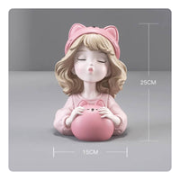 Girl Piggy Bank Large Capacity Home Decoration Storage