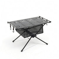 Compact Camping Table with Carbon Steel Tabletop Lightweight Furniture for Campers, Backpackers