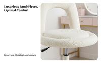 Luxuriously Soft Vanity Chair Cream Design Luxuriously Soft U-Back Chair Soft