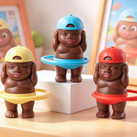 Desktop Figurine Plastic Hoop Figurine Cartoon Shape