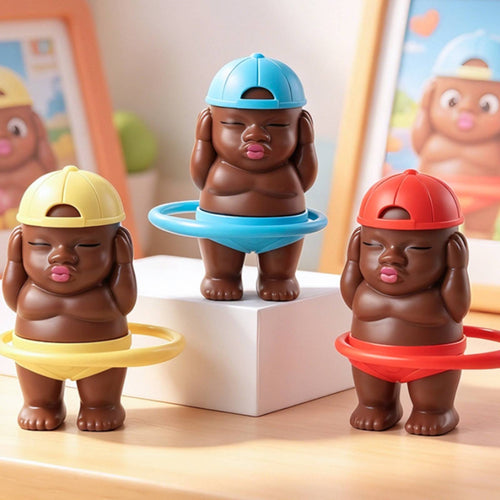 Desktop Figurine Plastic Hoop Figurine Cartoon Shape