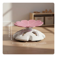 Flower Rotating Balance Chair Fun Floral Design Kids Sensory Seat Sturdy Kids Rotating Chair for Kindergarten, Playroom