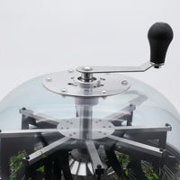 Bowl Trimmer Lightweight and Portable Bowl Leaf Trimmer Clear Top Cover Manual Rotate Cutter for Harvesting, Greenhouse