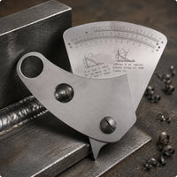 Stainless Steel Weld Gauge Fabrication Angle Gauge Compact Workshop Tool for Welders, Job