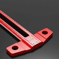 T-Square Ruler Etched Scale Woodworking Marking Gauge Hole Guide