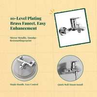 Brass shower faucet, single handle