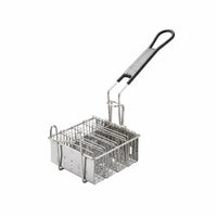 Fryer Basket Detachable Handle Molding Basket Separate Compartments Tortilla Frying Rack for Restaurant Owners, Chefs, Snack Bar