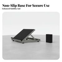 Heavy-Duty Steel Construction Metal Calf Stretcher Non-Slip Surface Standing Stretch Incline Board Stable & Secure Leg Stretching Board Portable for Runners, Athletes, Seniors, Home, Gym, Office