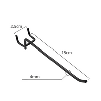 Pegboard holders, Metal Display Holders, Triangular Hole Board, sturdy Duty, Organizer for Supermarket, Home, Office, Monochrome