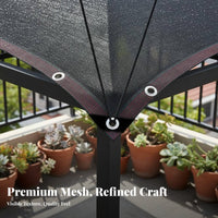 Dark Outdoor Shade Netting Cloth Tear Resistant Garden Plant Shade Mesh Reinforced Edges Heavy Duty Net for Gardeners, Greenhouse