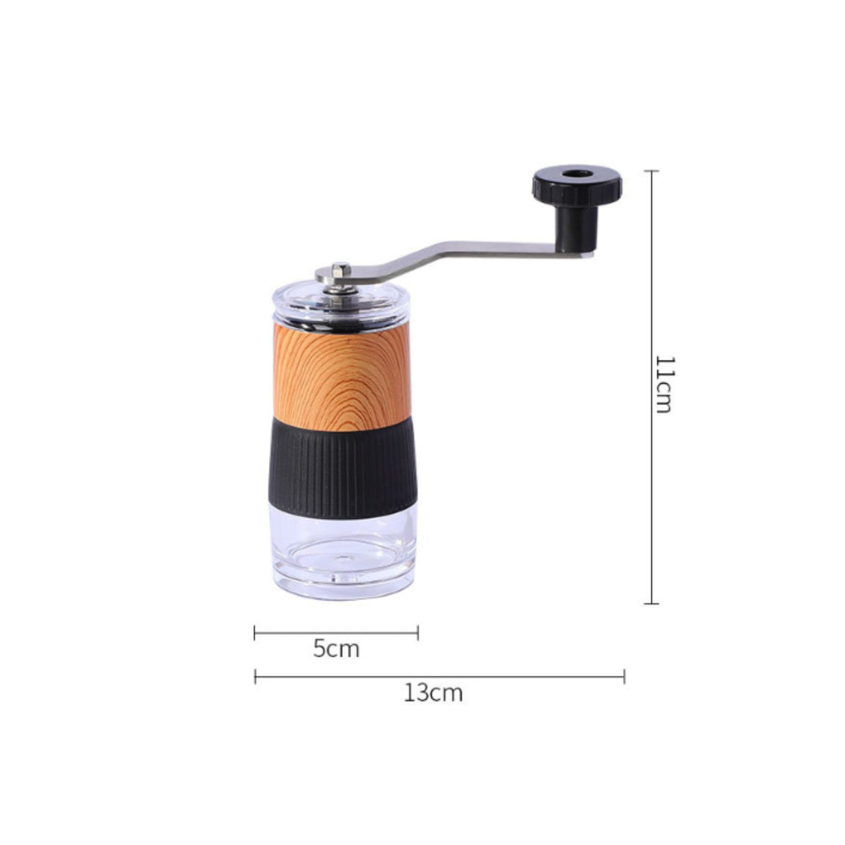 Hand Crank Coffee Grinder Metal Handle Drink Prep Tool Compact