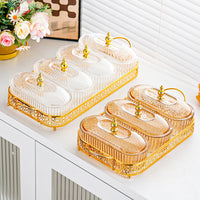 Light Luxury Sealed Fruit Plate with Compartments and Snack Box