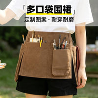 Thick Canvas Tool Waist Bag with Multi-Function Storage for Barbers and Hairdressers