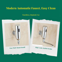 Contactless Infrared Wall-Mounted Bathroom Faucet