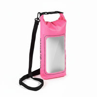 Sturdy PVC Material 2L Roll Waterproof Bag Touch Screen Friendly Waterproof Bag Phone Holder Adjustable Shoulder Strap Outdoor Gear Lightweight for Swimming, Beach