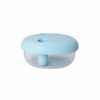 Slimline Snack Container Finger-Grip Glass Snack Container Integrated Handle