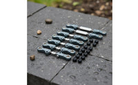 6 Pieces 1/12 Scale RC Car Tie Rods Anodized Finish Adjustable Metal Pull Rod Set Construction Metal Chassis Links for Rough Terrain, Bashing