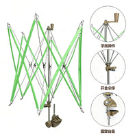 Rotating Yarn Winder with Umbrella Frame, Hand-Crank Yarn Winding Machine for Home Use
