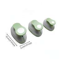 Circle Punch Set Easy to Use Round Shape Punch Colorful Design for Card Making
