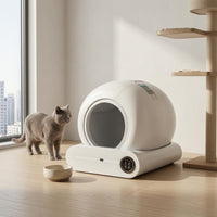 Smart Feline Litter Box Compact Self-Cleaning Feline Litter Box No Scooping