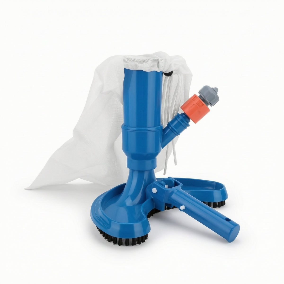 Pool Vacuum Head with Mesh Bag Manual Underwater Cleaner Deluxe for Small Pools