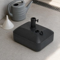 Fillable Umbrella Base Rectangular Plastic Umbrella Base Raised Socket