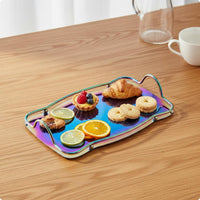 Atmosphere Shape Tray Food Grade Mirror Tray Easy to Clean Accessory for Table Display
