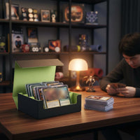 Large Capacity TCG Card Case Closure Large Capacity Card Storage Box Soft Velvet Lining Collection Organizer