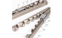 4 Piece Set Eccentric Flaring Tool Full Sizes Single Clamp Tube Expander
