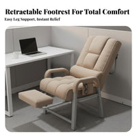Lay-Flat resting Chair Double-PurposeUse Recliner Adjustable spinerest Padded pad for Adults, Bedroom