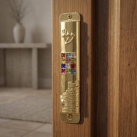 Mezuzah Case Glossy Surface Metal Mezuzah Case Lightweight for Jewish Families