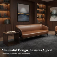 Professional Design 3-Seater Guest Couch Comfortable Cushioning 3-Seater Couch Strong Construction Business Sofa contemporary Modern, Sleek for premium Guests, Corporate Clients, Adults, Company Lobby, Waiting Room
