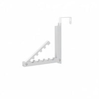 Extendable Door Garment Hanging Rack Easy Installation over the Door Clothes Rack Rust-Resistant Portable Laundry Hanger for Renters, Commuters