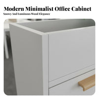 Partition Cabinet with Planter Multi-Functional Storage Cabinet Planter Box Space Saving Wooden Office Credenza for Business Owners, Study Room