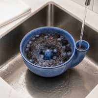 Bowl with Drain Outlet Glossy Fruit Bowl Sturdy for Dining Room