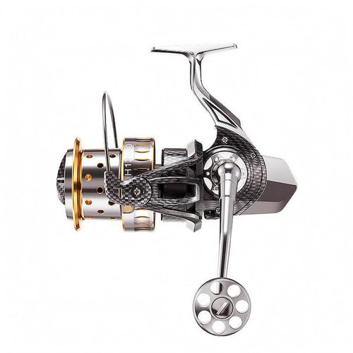 Saltwater Rotating Reel Perforated Spool Metal Fishing Reel Marine Equipment