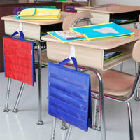 Tabletop Pocket Chart Foldable Double-Sided Pocket Chart Portable Educational Supply for Kids