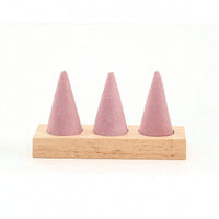 Jewelry Display with Wooden Base Boutique-Style Jewelry Display Stand Solid Wood