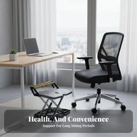 Adjustable Padded Footstool Non-Slip Surface Adjustable Under-Desk Footrest