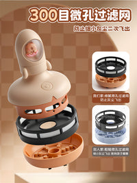 Kabaxiong Little Rocket Handheld Desktop Vacuum Cleaner for Students, Strong Suction, Eraser Crumb Cleaner, Children's Desktop Cleaning
