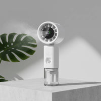 Digital Display Mini Cooling Mist Fan Low Noise Portable Water Spray Fan for Outdoor