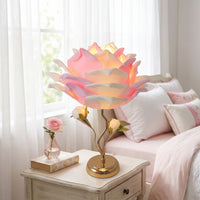 Floral Table Lamp Decorative Flower Table Lamp Floral Desk Light Ambient Romantic for Bedroom, Living Room