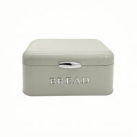 Vintage Metal Bread Box with Hinged Lid Sturdy Countertop Bread Keeper Rust-Proof Storage Container with Lid Food-Safe for Kitchen