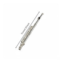 Miniature Flute Model Non Playable Silver Plated Flute Copy Realistic Design